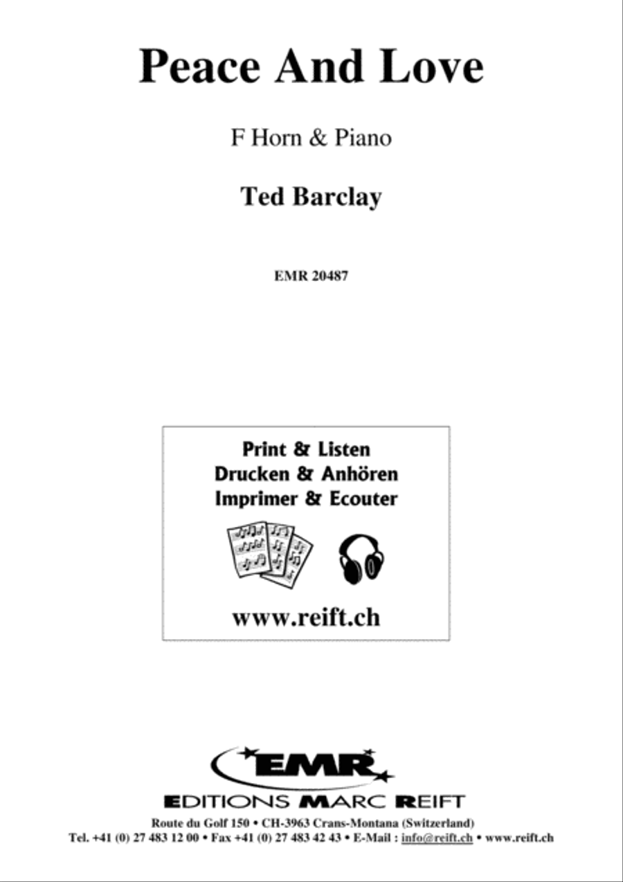 Peace And Love Horn scores gallery preview page 2