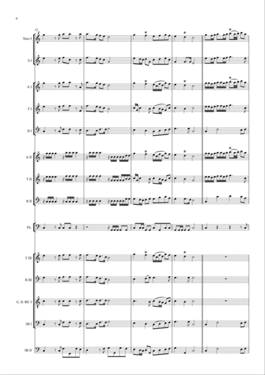 Rule, Britannia Soprano Recorder scores gallery preview page 6