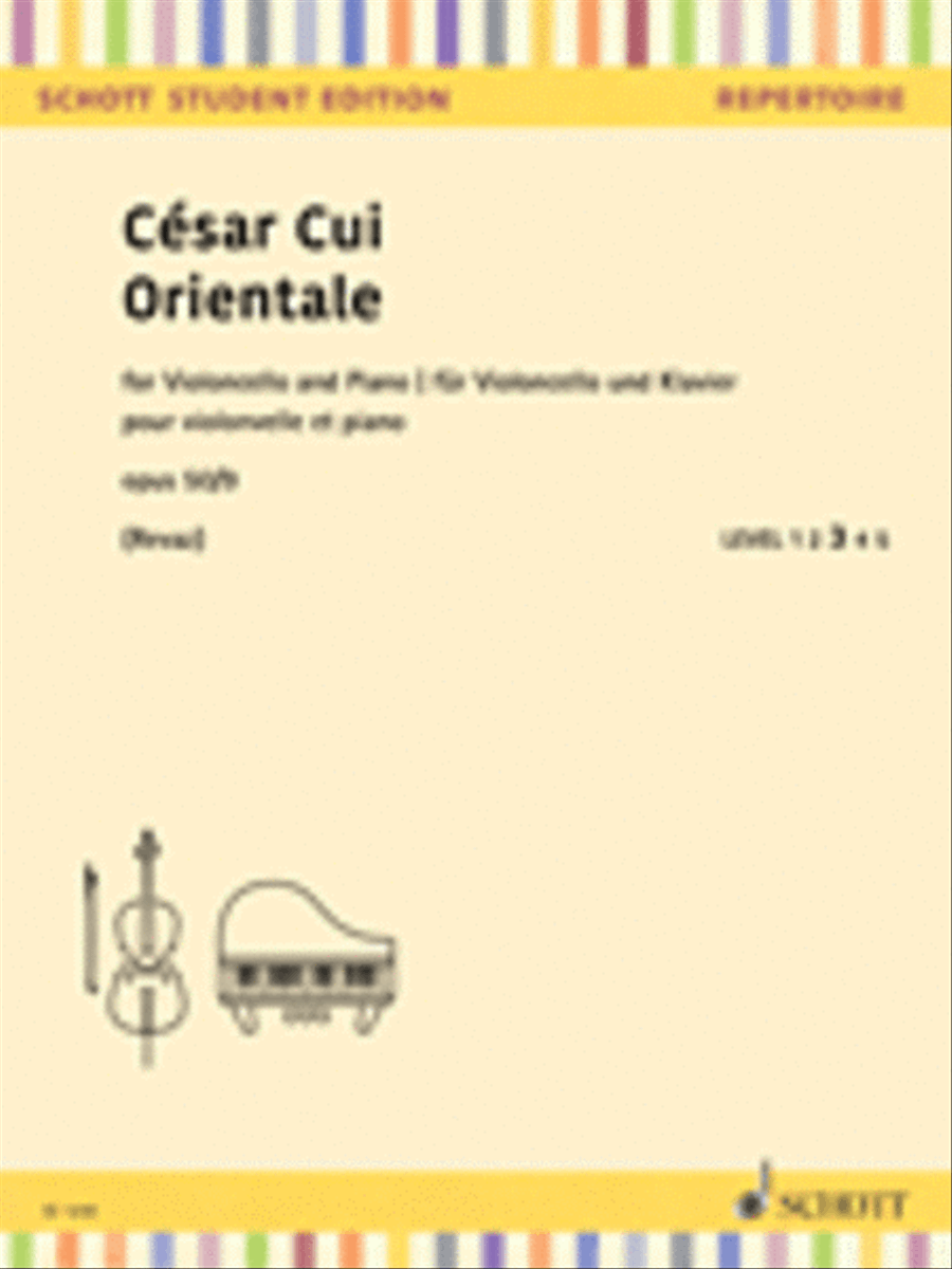 Orientale, Op. 50, No. 9 Piano Accompaniment scores gallery preview page 1