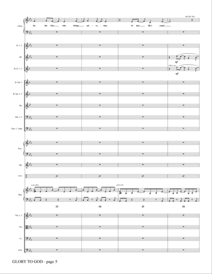 Glory To God - Full Score Choir scores gallery preview page 4