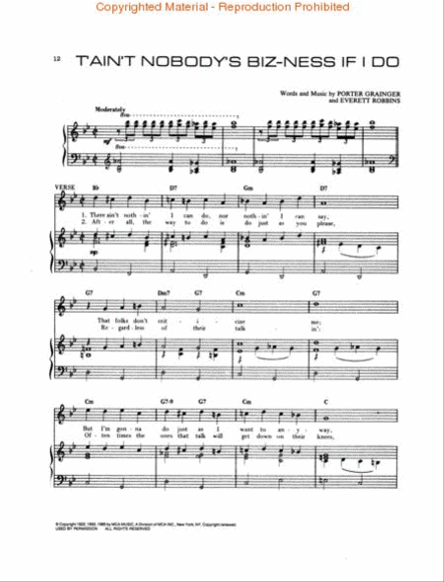 Billie Holiday - Lady Sings the Blues Piano, Vocal, Guitar scores gallery preview page 3