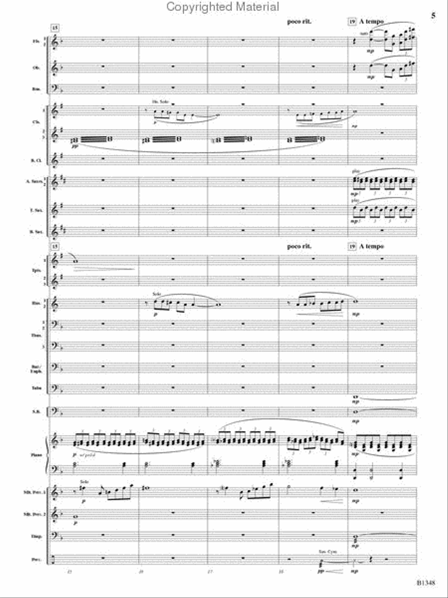 Waves Waves Concert Band scores gallery preview page 4