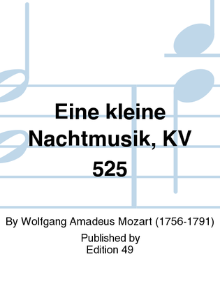 Book cover for Eine kleine Nachtmusik, KV 525