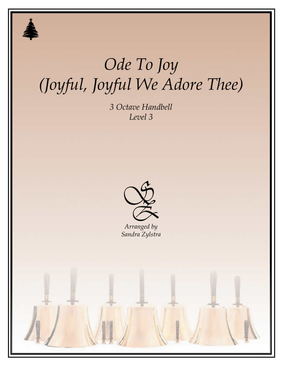 Ode To Joy (Joyful, Joyful We Adore Thee) (3 octave handbells) 3-Octaves scores gallery preview page 1