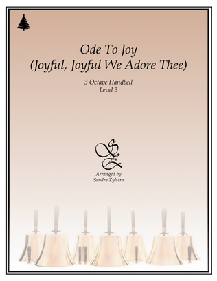 Book cover for Ode To Joy (Joyful, Joyful We Adore Thee) (3 octave handbells)