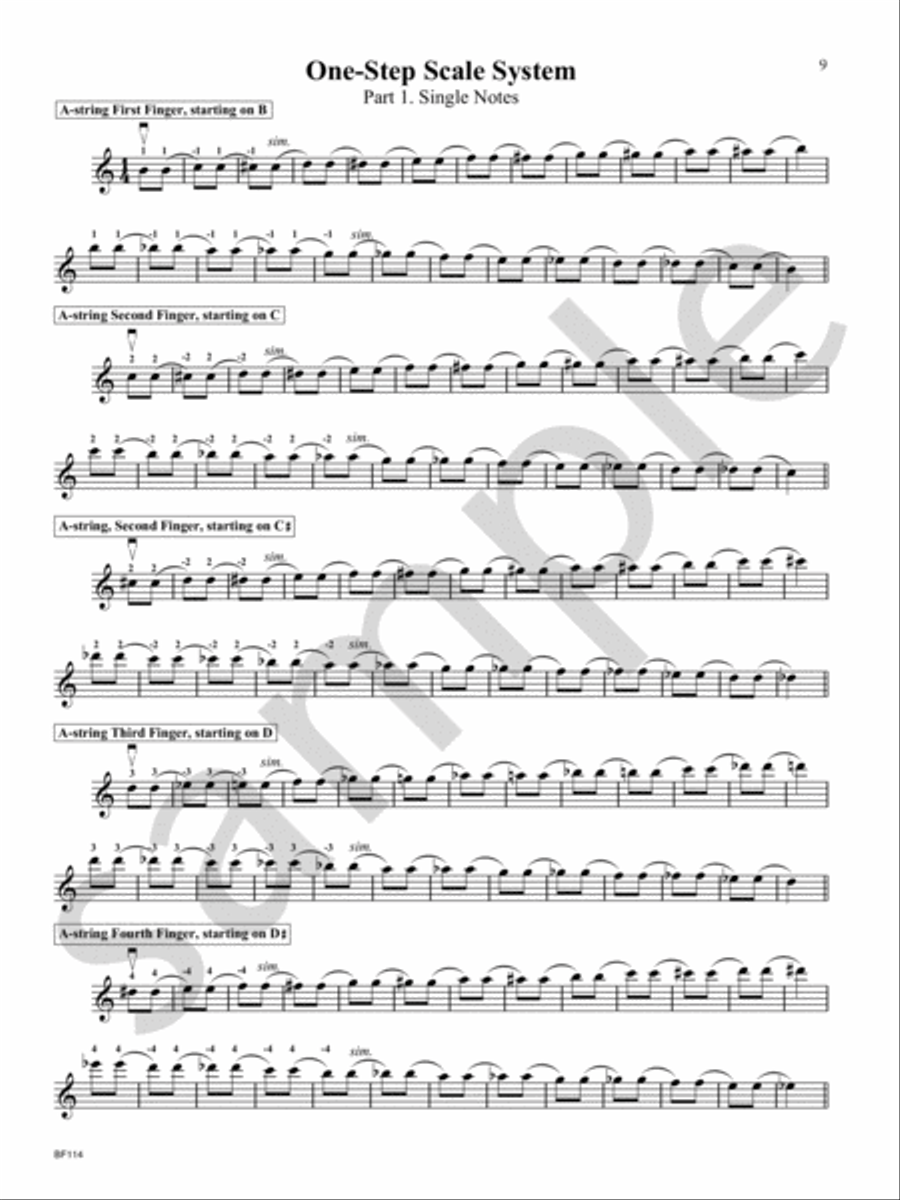 One-Step Scale System System for Viola Viola scores gallery preview page 7