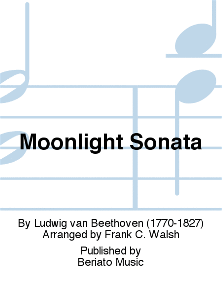 Moonlight Sonata Piano Solo scores gallery preview page 1