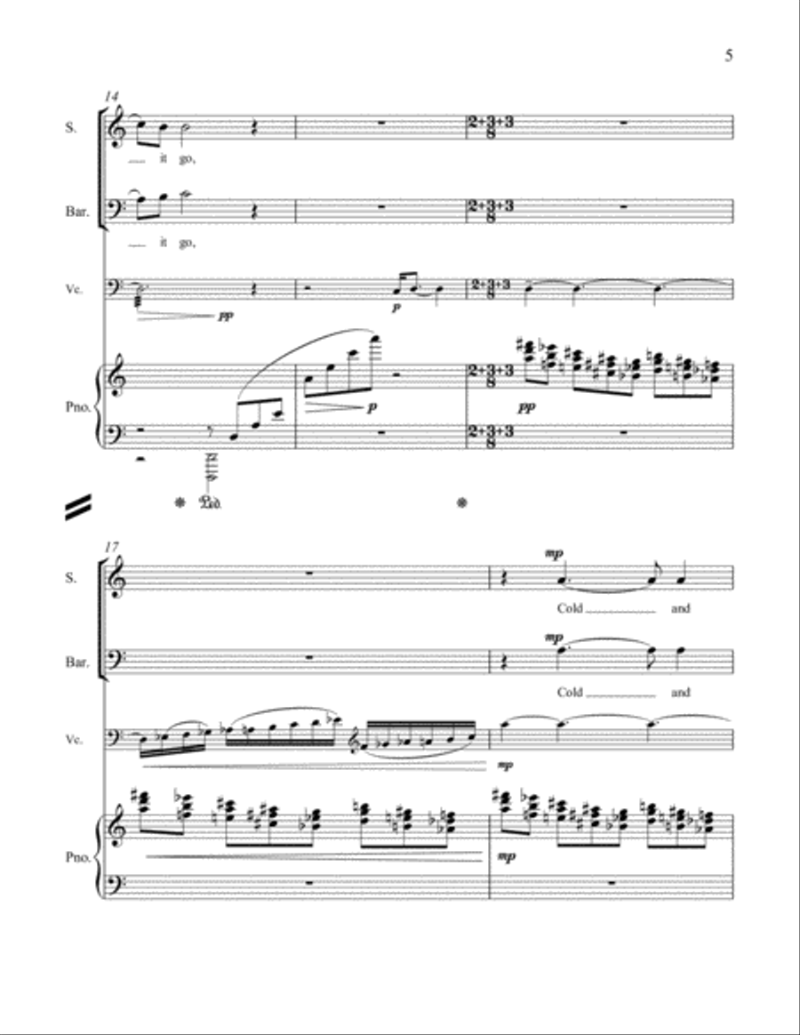 Farewells from Paradise: a Ten-minute Opera Voice Solo scores gallery preview page 5