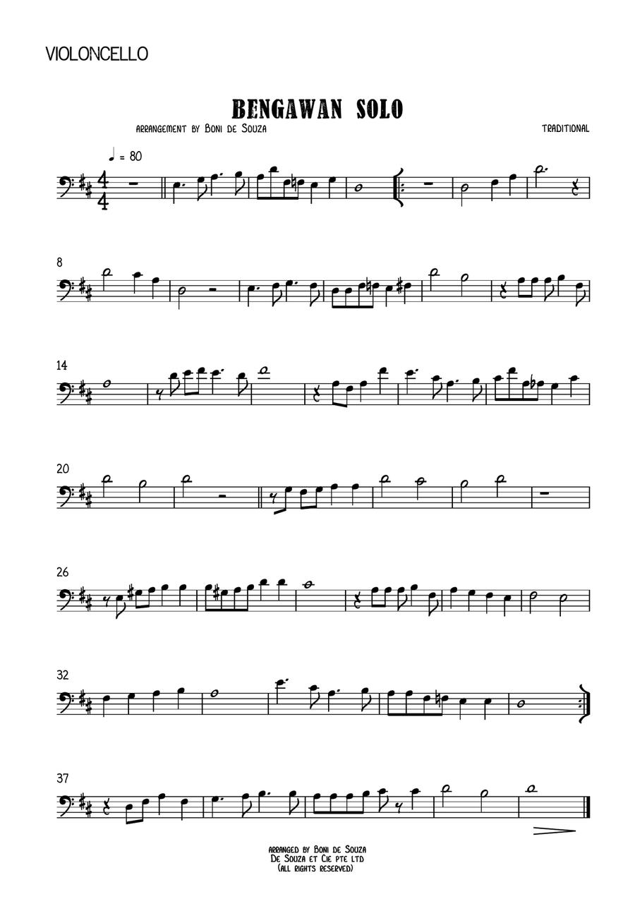 Bengawan Solo (Indonesian Folk Song)