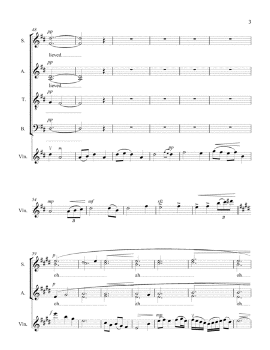 Amazing Grace 4-Part scores gallery preview page 3
