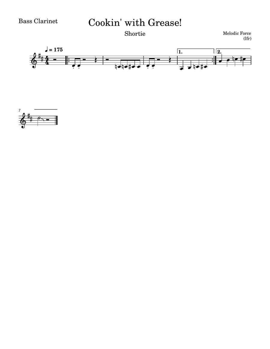 Cookin' with Grease! - Pep Shortie. Marching Band scores gallery preview page 6