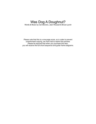 Was Dog A Doughnut?