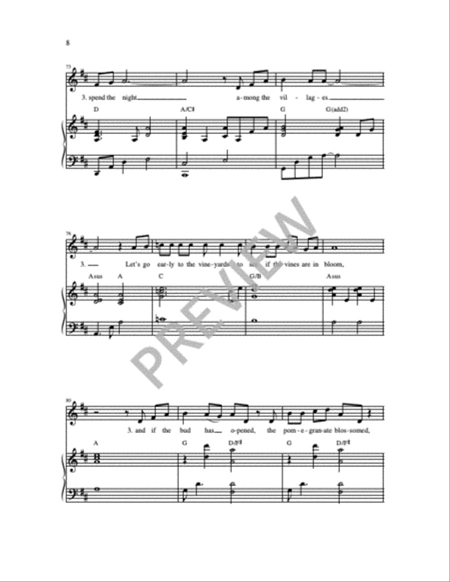 Set Me As a Seal Unison Choir scores gallery preview page 4