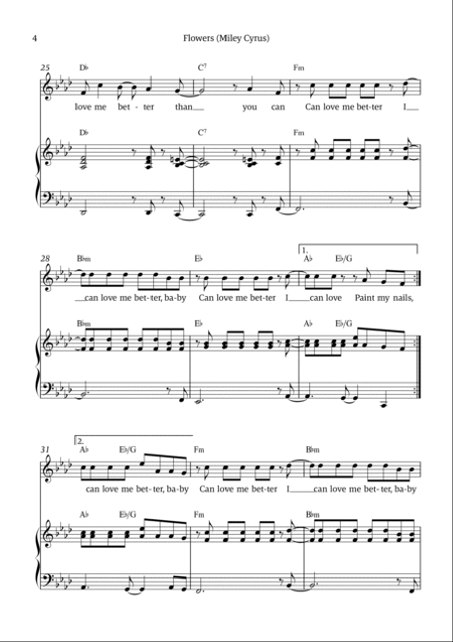 Flowers Voice scores gallery preview page 4