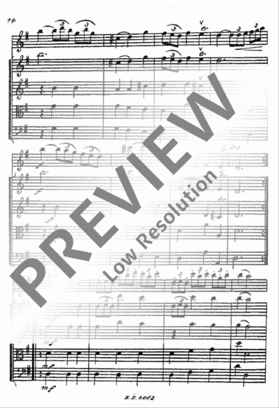Sinfonia G major Orchestra scores gallery preview page 17