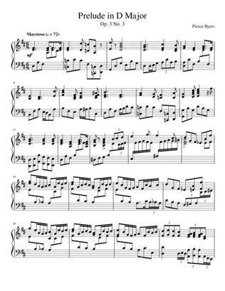 Prelude in D Major, Op.3 No.3