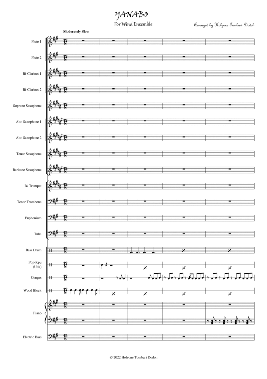 Yanabo Yanabo Large Ensemble scores gallery preview page 1