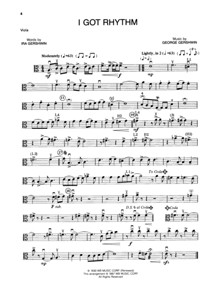 George Gershwin: Viola