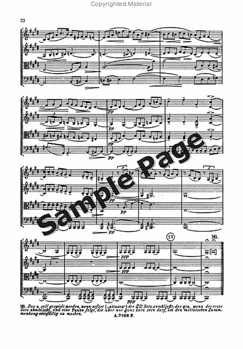 String Quartet C Sharp Minor Op. 36