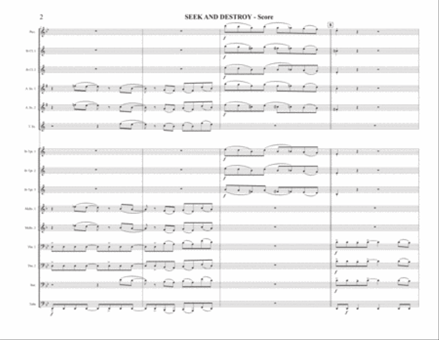 Seek & Destroy Marching Band scores gallery preview page 2