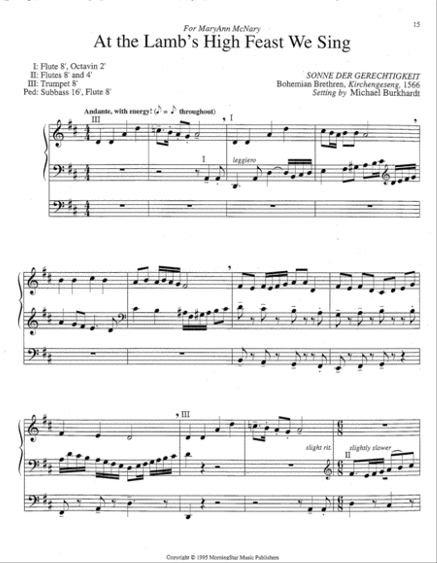 Five Easter Season Hymn Improvisations, Set 2 Organ scores gallery preview page 5