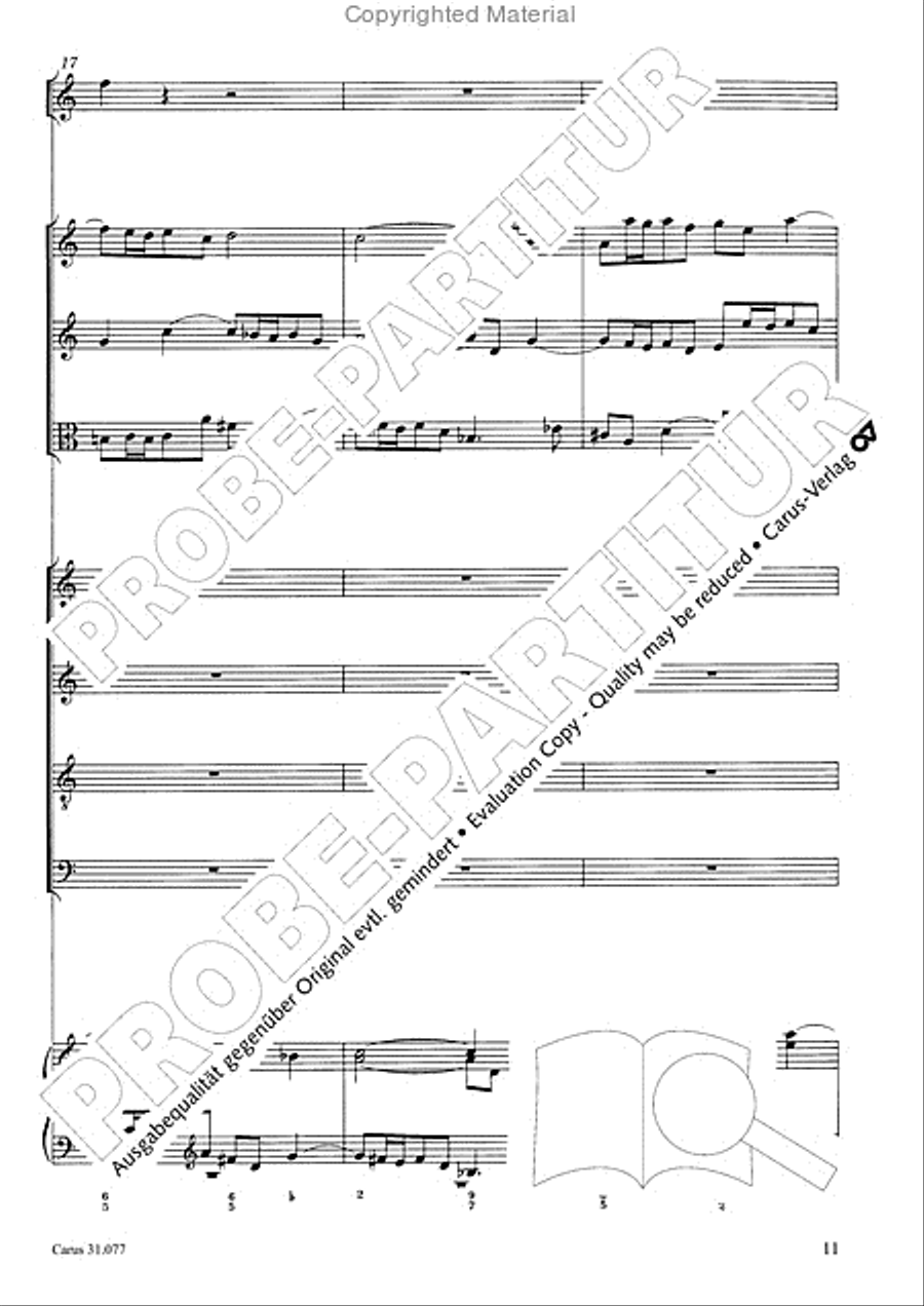 The Lord your God you shall now be loving (Du sollt Gott, deinen Herren, lieben) 4-Part scores gallery preview page 12