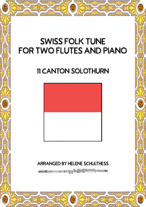 Swiss Folk Dance for two flutes and piano – 11 Canton Solothurn – Bruder lustig-Polka