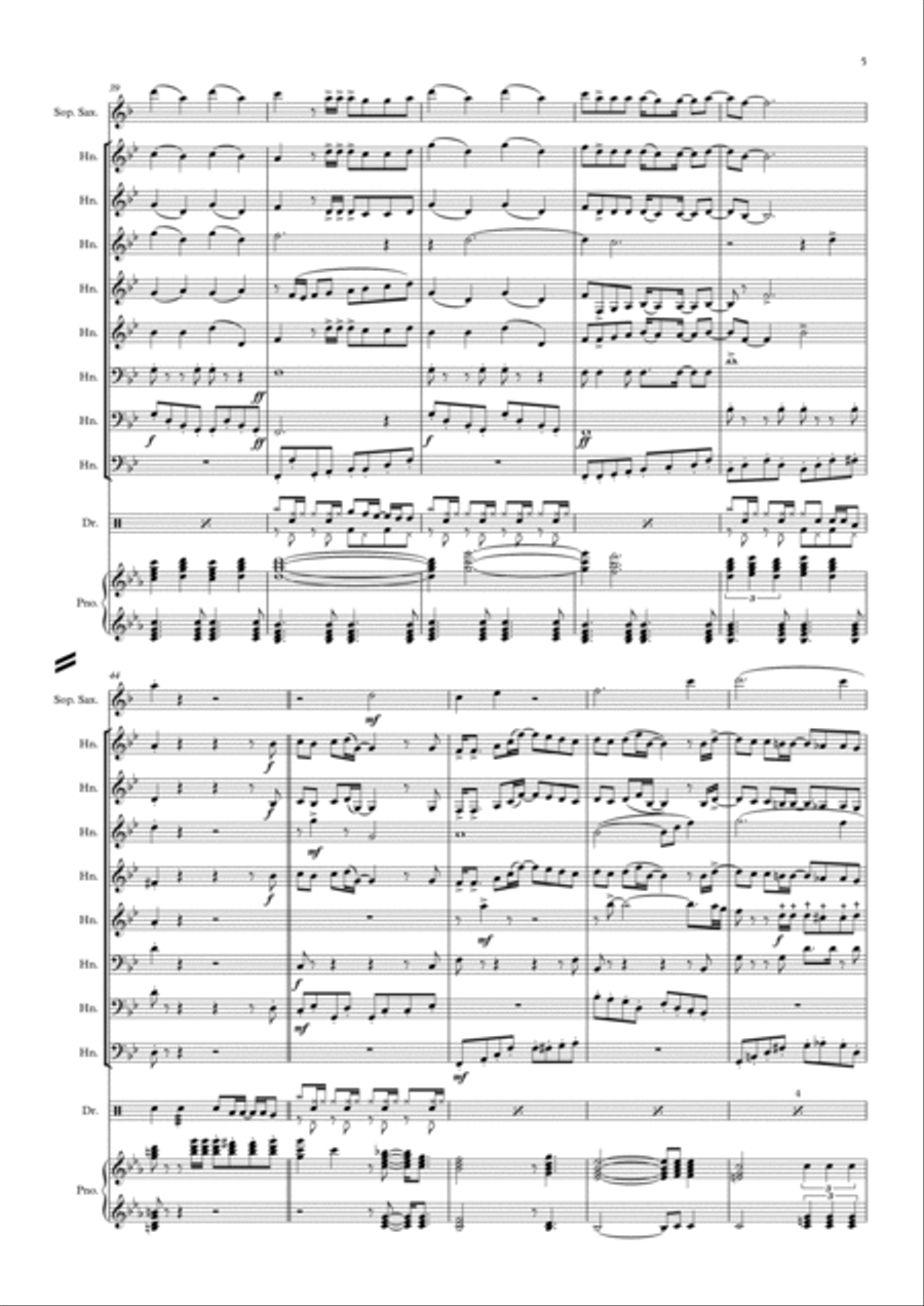 Another Day Of Sun Soprano Saxophone scores gallery preview page 5