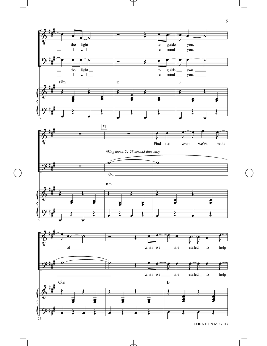 Count On Me (arr. Audrey Snyder) TB scores gallery preview page 3