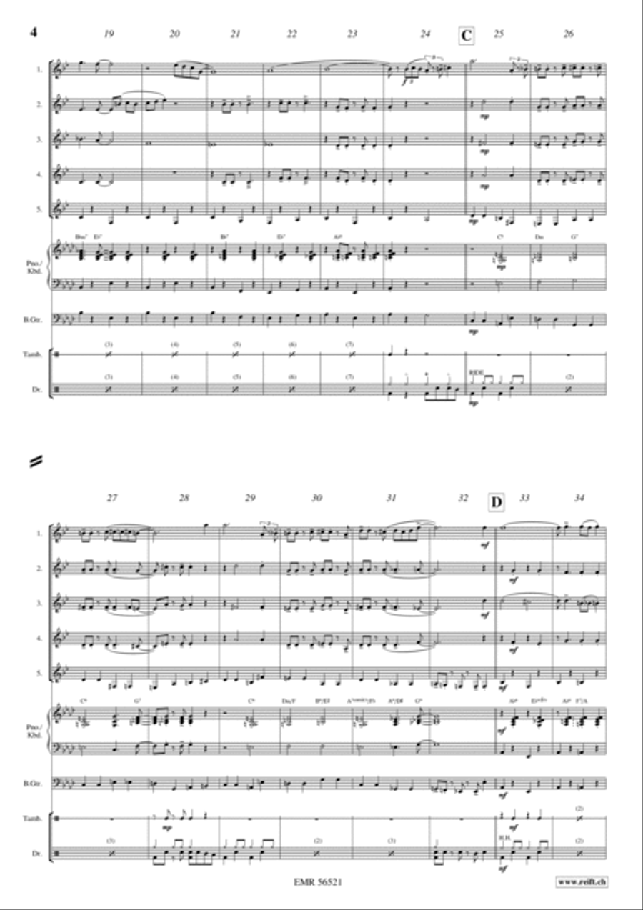 Charleston Medley Charleston Medley Clarinet Quintet scores gallery preview page 4