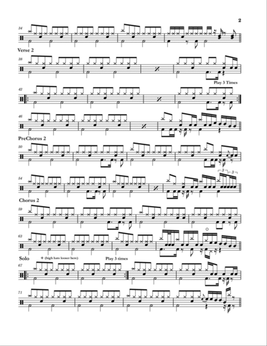 Addicted To Chaos Addicted To Chaos Drum Set scores gallery preview page 2