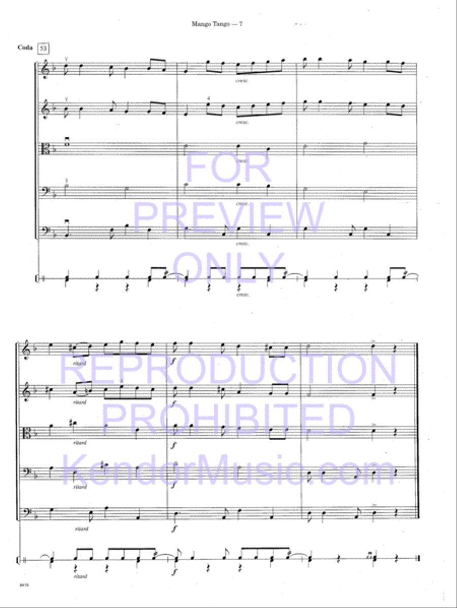 Mango Tango (Full Score) Mango Tango (Full Score) String Orchestra scores gallery preview page 10