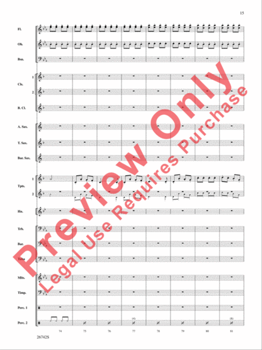 A Christmas Festival A Christmas Festival Concert Band scores gallery preview page 16