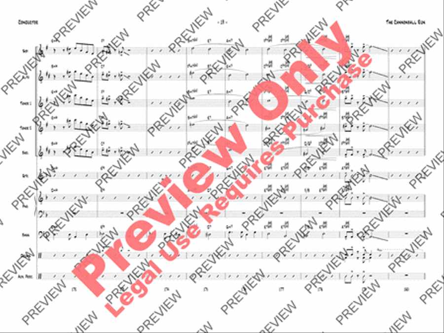The Cannonball Run The Cannonball Run Jazz Ensemble scores gallery preview page 22