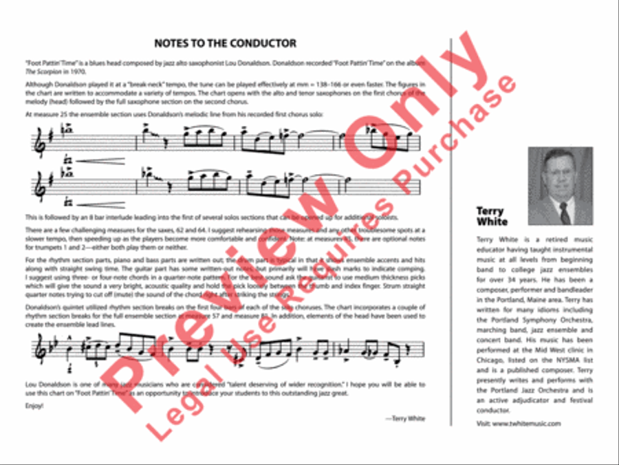 Foot Pattin' Time Foot Pattin' Time Jazz Ensemble scores gallery preview page 3
