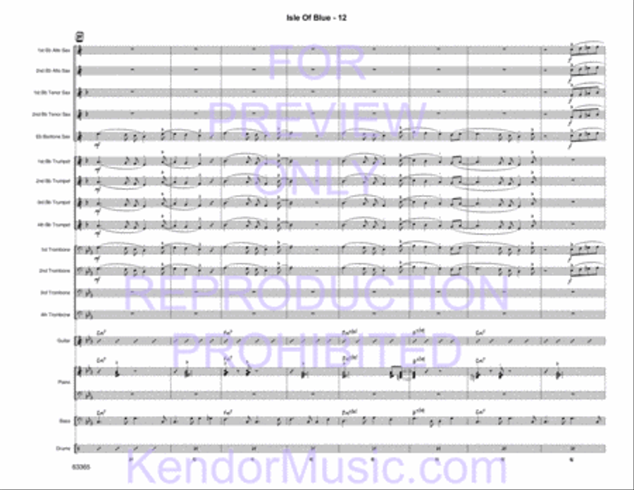 Isle of Blue Jazz Ensemble scores gallery preview page 14