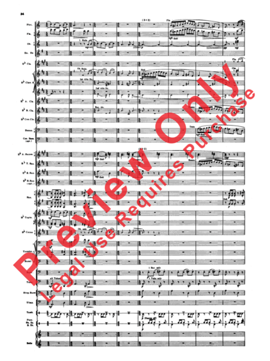 Armenian Dances, Part 1 Armenian Dances, Part 1 Concert Band scores gallery preview page 35