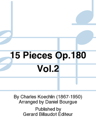 Book cover for 15 Pieces Op. 180 Vol. 2
