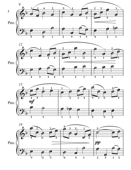 Nimrod Enigma Variations Easy Piano Sheet Music