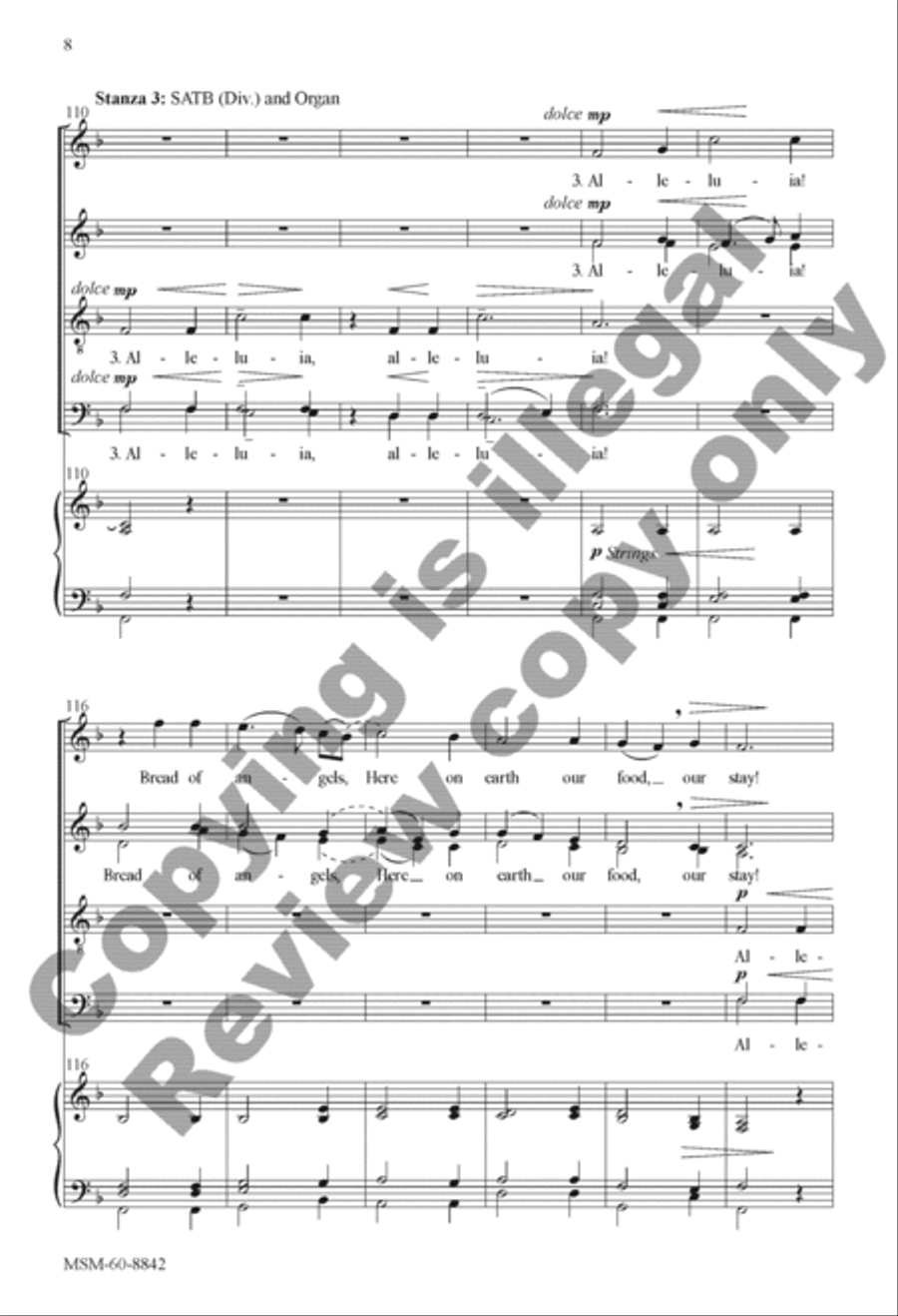 Alleluia! Sing to Jesus 4-Part scores gallery preview page 8