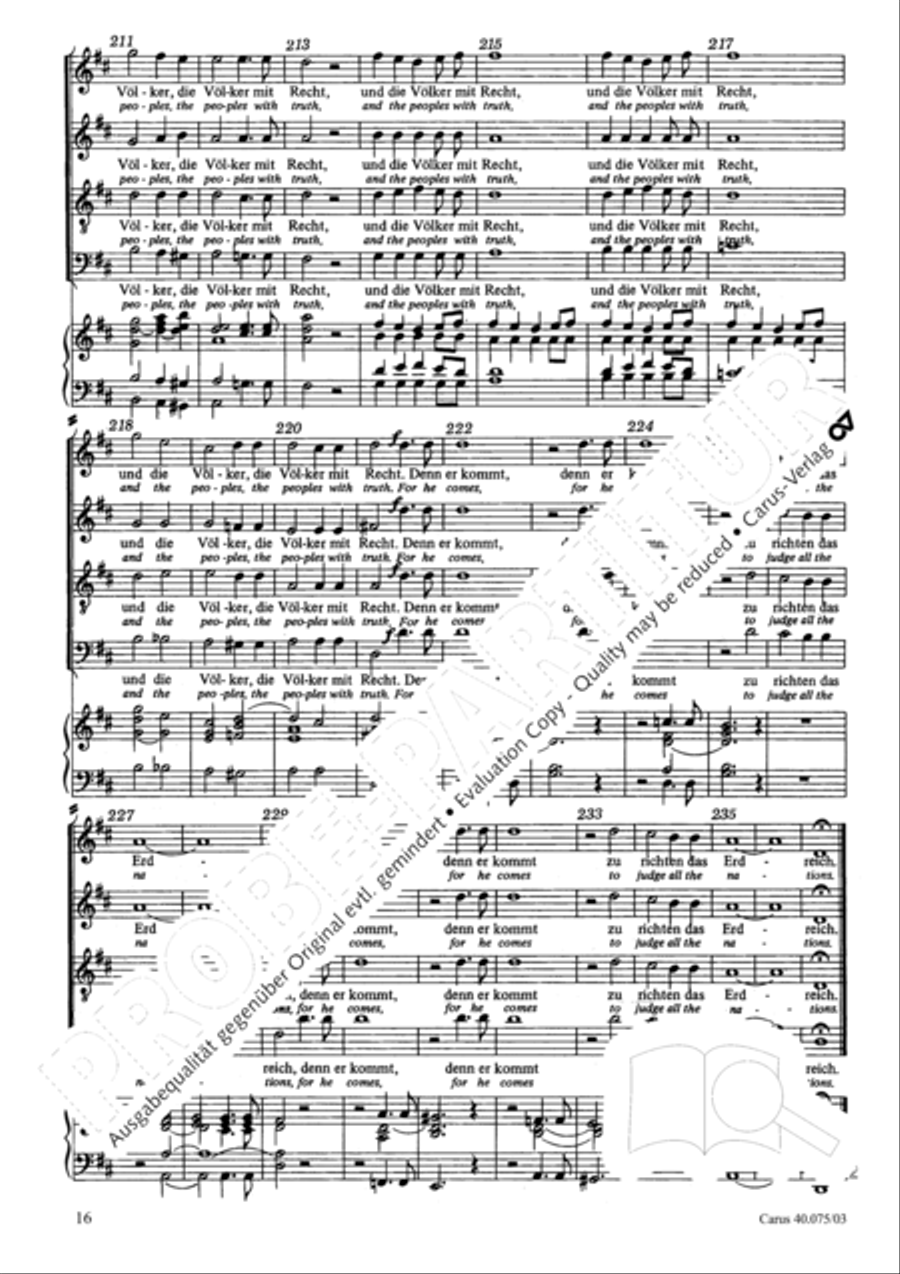 Psalm 98 (Der 98. Psalm) Psalm 98 (Der 98. Psalm) 4-Part scores gallery preview page 17