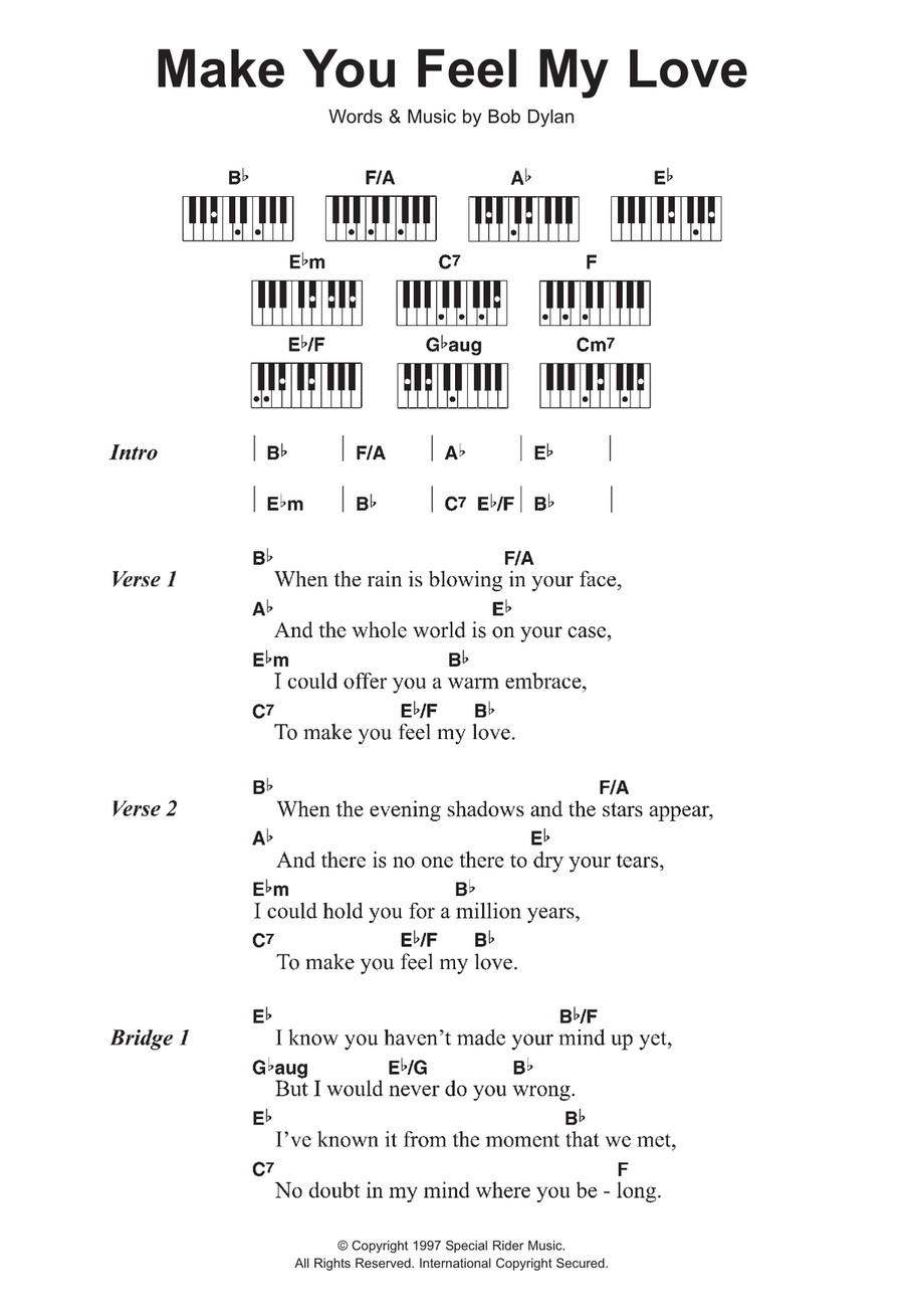 Make You Feel My Love Piano Solo scores gallery preview page 1