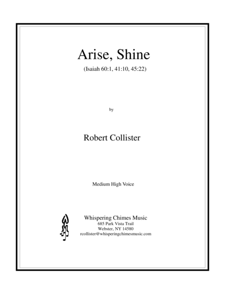 Arise, Shine (medium high voice) image number null