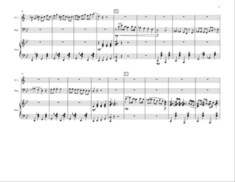 Eerie Elegies Clarinet Trio in C minor Clarinet Trio scores gallery preview page 4