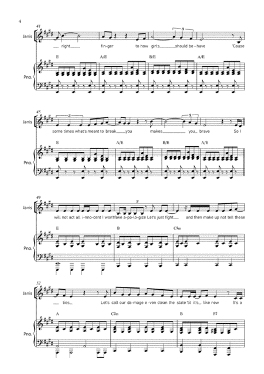 I'd Rather Be Me Piano, Vocal, Guitar scores gallery preview page 5