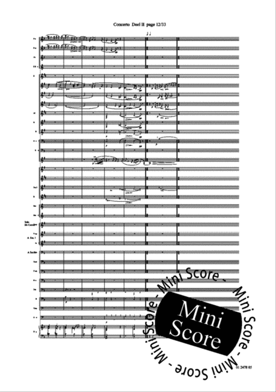 Concerto for Trumpet part 2 and 3 Concert Band scores gallery preview page 16