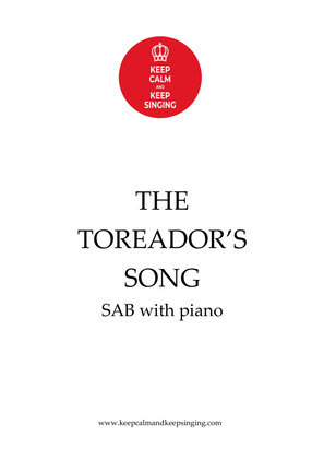 Book cover for The Toreador's Song SAB
