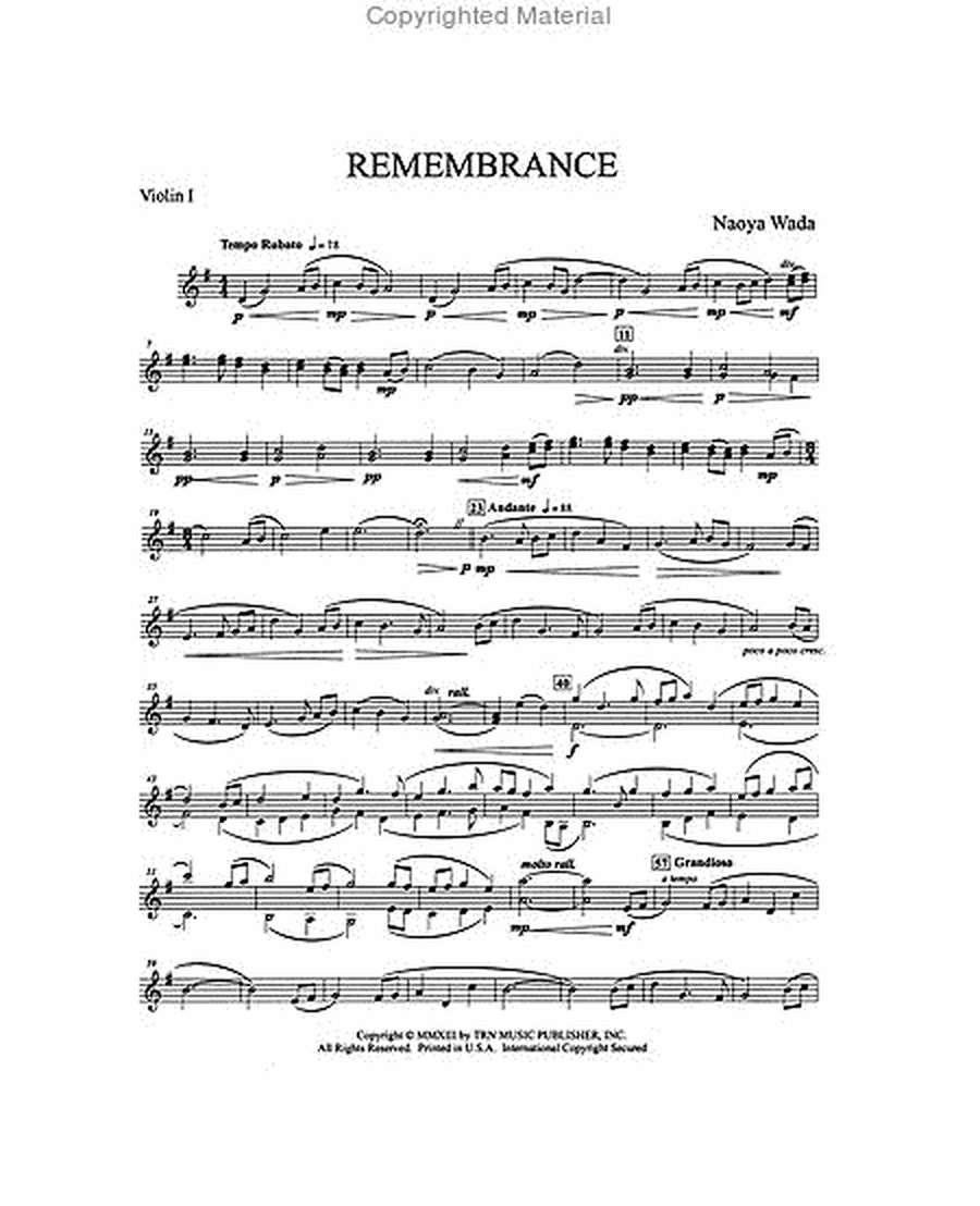 Remembrance (score)
