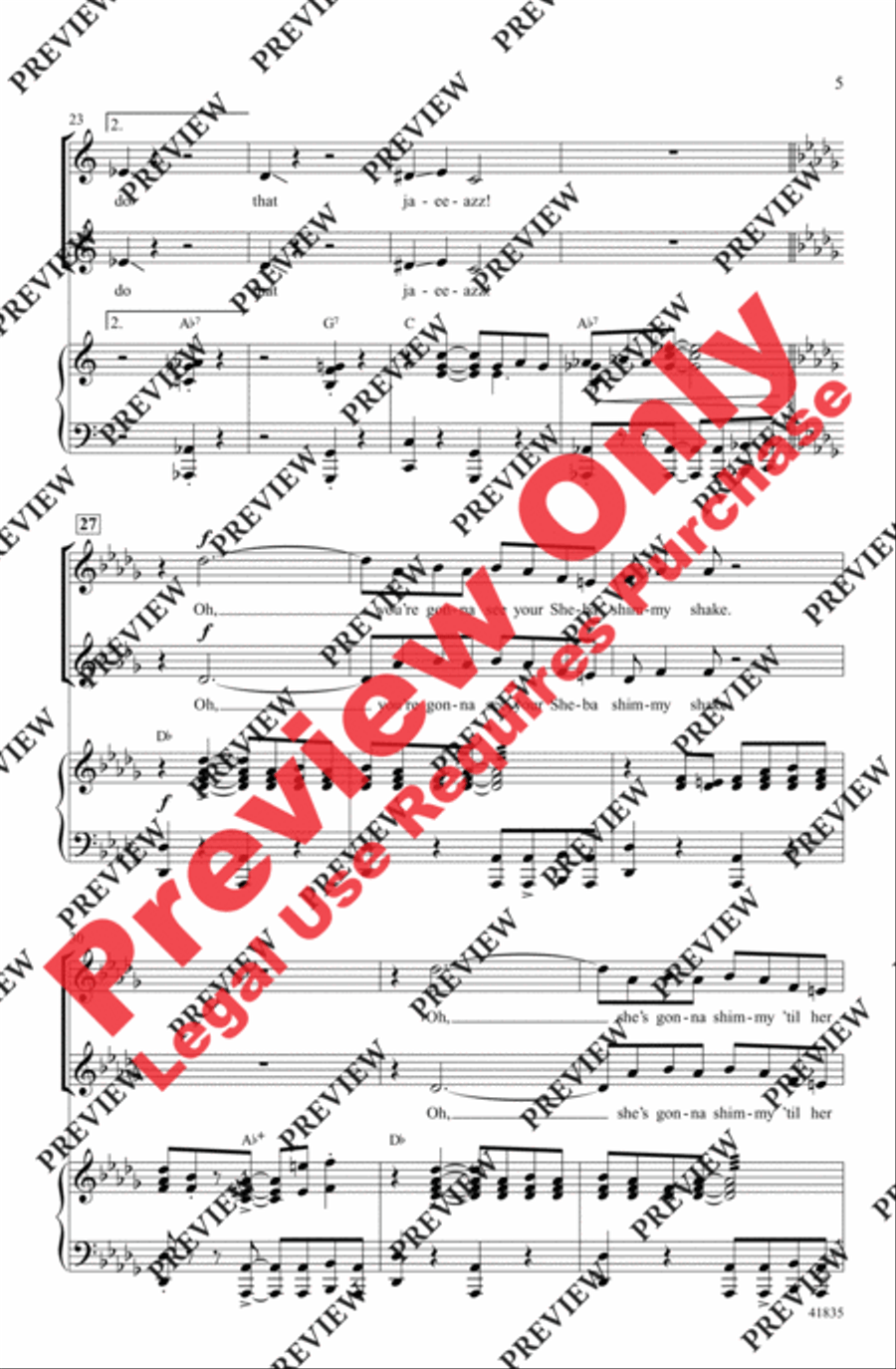And All That Jazz Women's Choir scores gallery preview page 5
