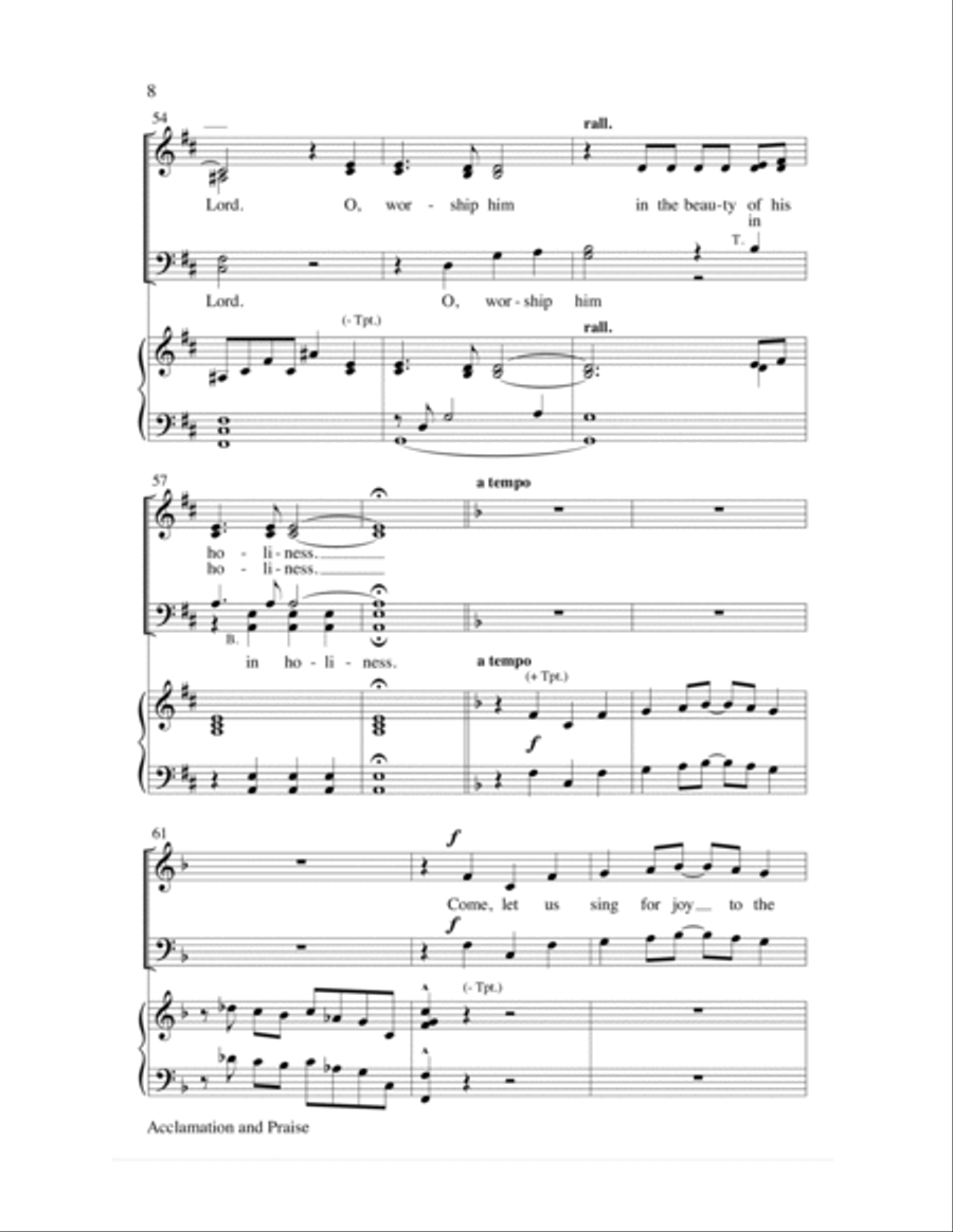 Acclamation and Praise Choir scores gallery preview page 8